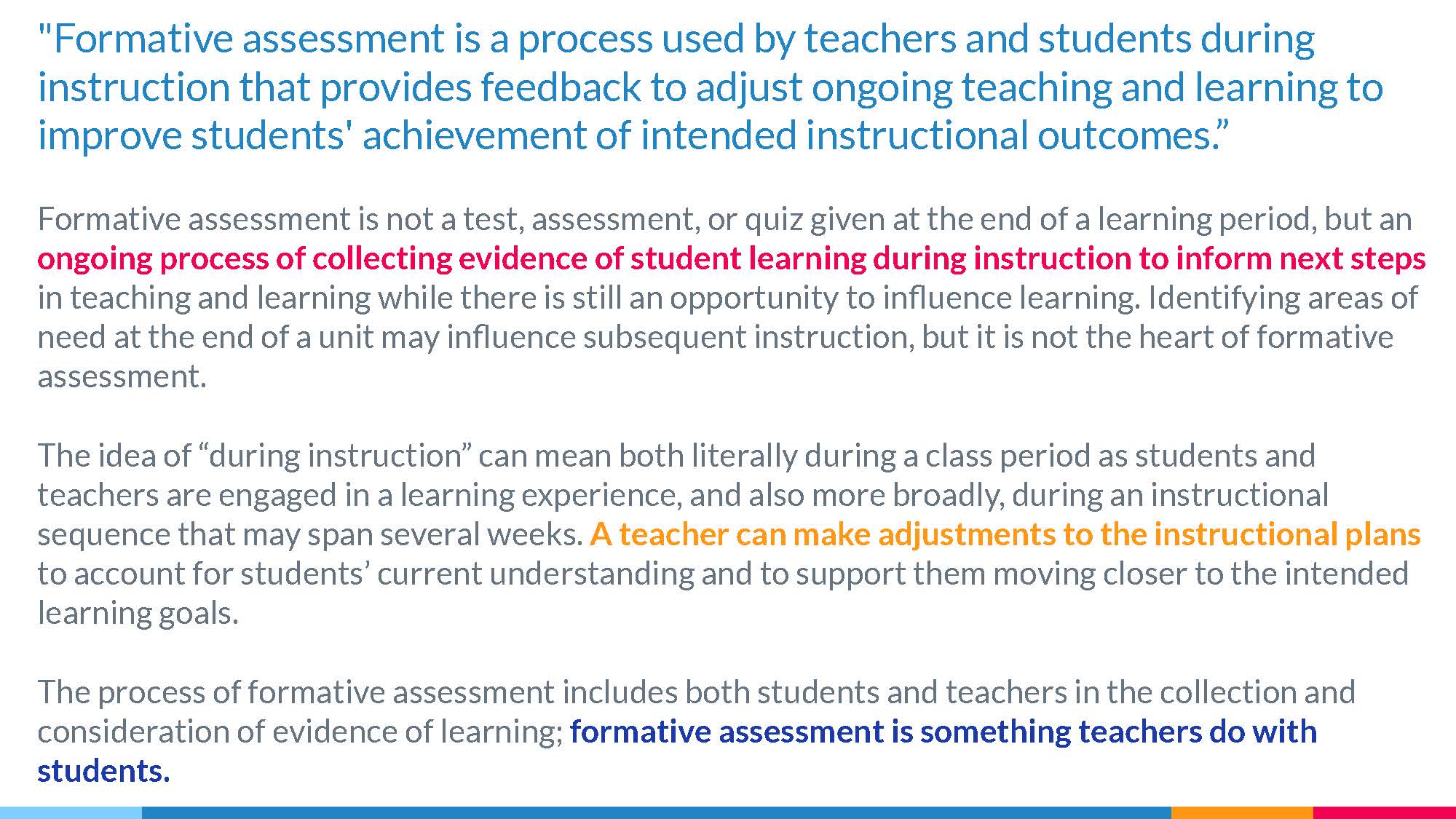 Formative Assessment Definition