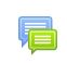 two chat boxes