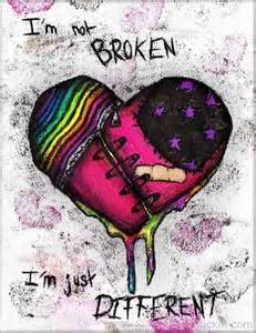 decorative picture: broken heart