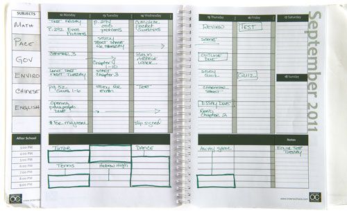 example of planner